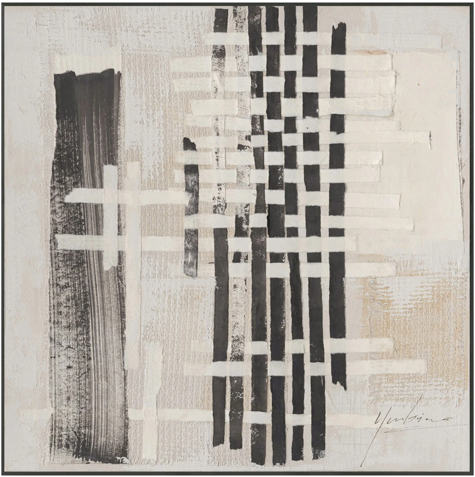 Paveikslas su rėmu 80x80cm, abstraktus raštas