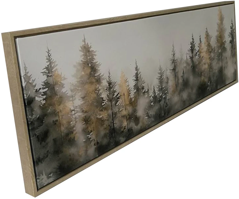 Sienų meno kūrinys WALLY 30x90cm, Eglės miškas