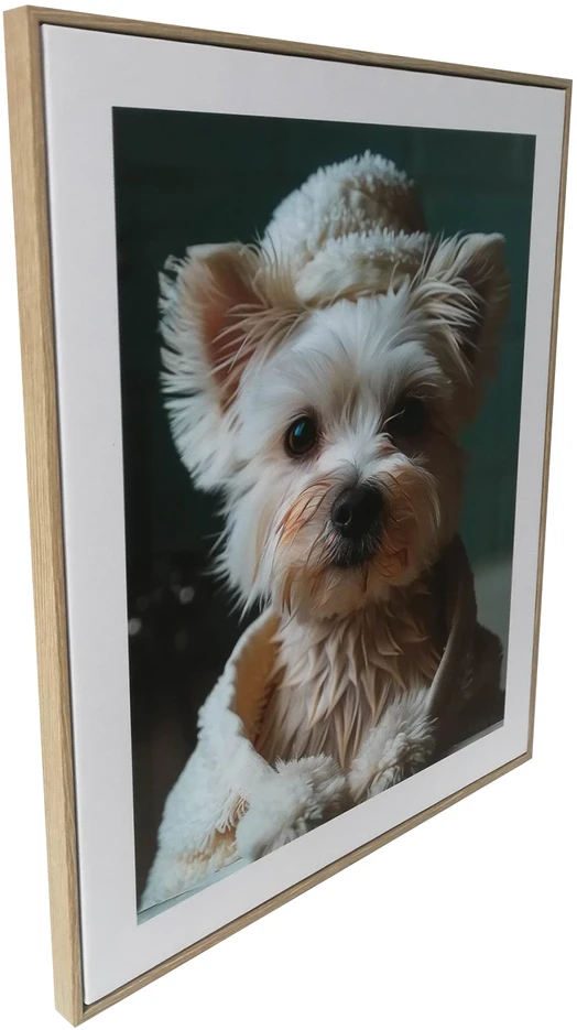 Sienų meno kūrinys WALLY 40x50cm, mažytis šuo