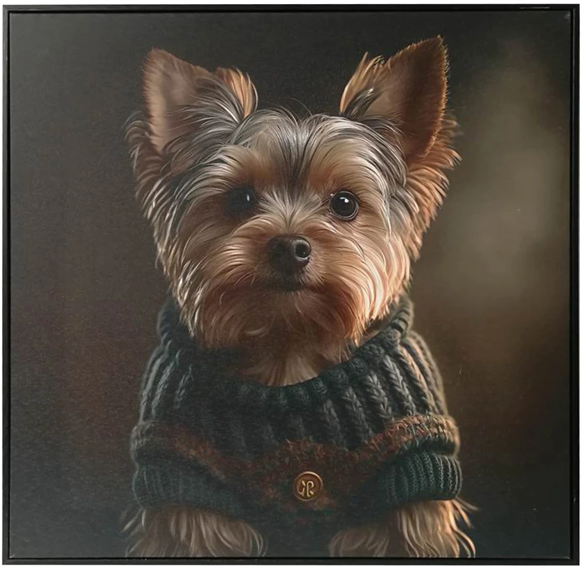 Sienų meno kūrinys WALLY 50x50cm, mažas šuo