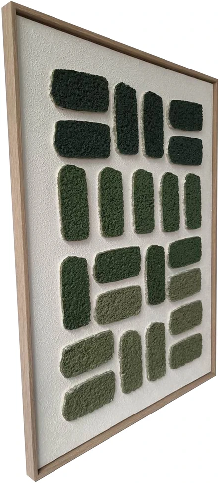 Sienų meno kūrinys WALLY 60x80cm, žalias labirintas 1