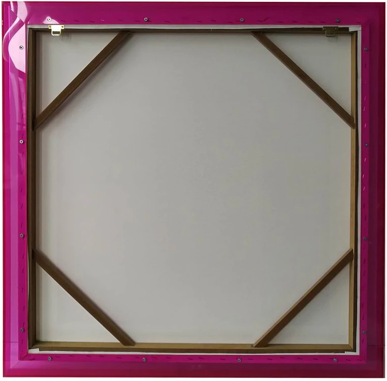 Sienų meno kūrinys WALLY 80x80cm, rožinė spalva, akrilas