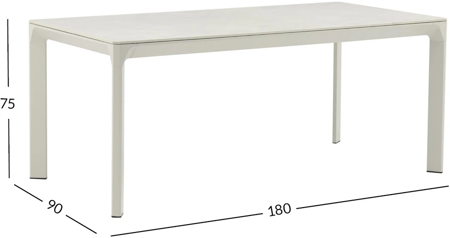 Home4You Stalas MELROSE 180x90xH75cm Smėlio