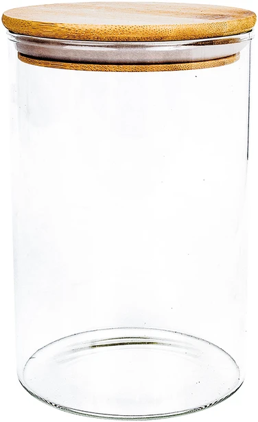 Stiklinis indelis THERON D10xH15cm su dangteliu