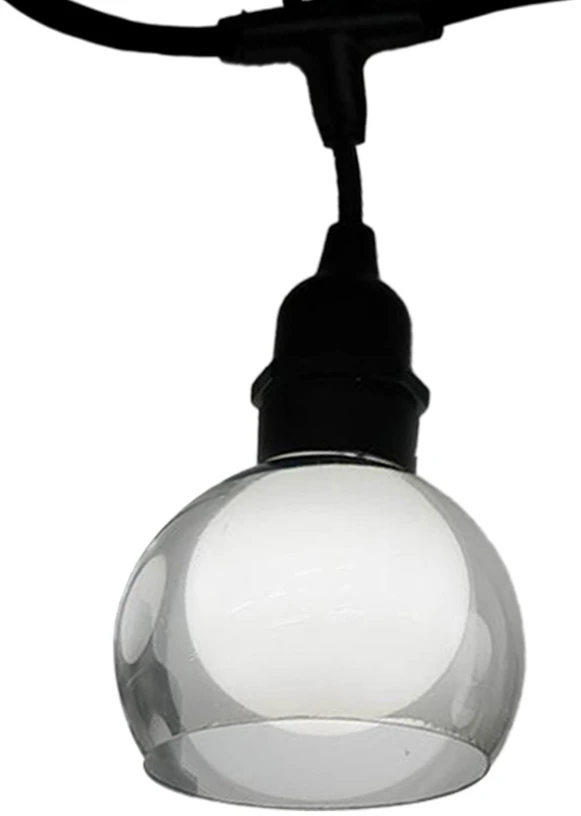 Home4You Švenčių žibintai FLICKER 10 LED lempučių / 4,5 m, šalta balta šviesa