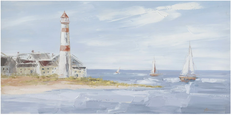 Tapyba aliejiniais dažais 60x120cm, švyturys