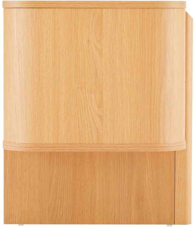 TV staliukas Home4You Televizoriaus staliukas „MORBEN“ 202,5 x 42 x H50 cm, melaminas su ąžuolo dekoru