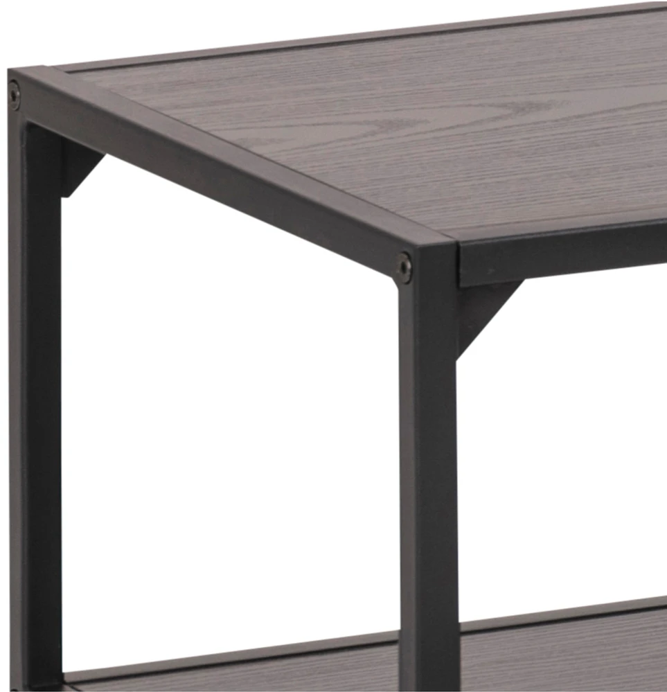 TV staliukas Home4You Televizoriaus stalas „Seaford“, juoda