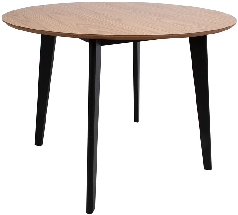 Home4You Valgomojo stalas ROXBY D105xH76cm, ąžuolas/juoda