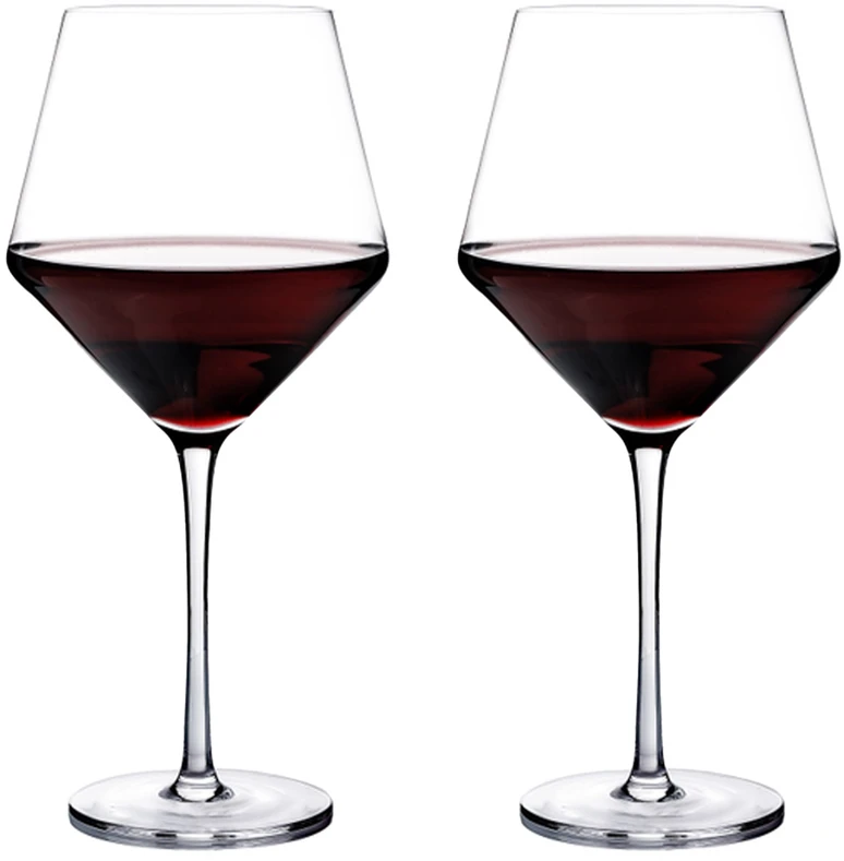 Home4You Vyno taurės CRYSTAL 2vnt 700ml "Burgundija"