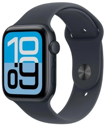 Išmanusis laikrodis Apple Watch SE 3 GPS 44mm Midnight Aliuminio Case with Midnight Sport Band – M/L MEHQ4RK/A