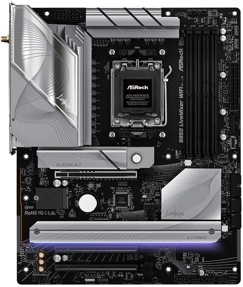 Asrock B850 LiveMixer WiFi AMD B850 Socket AM5 ATX