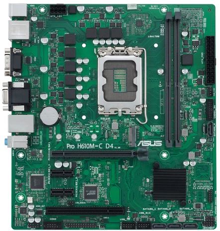 Pagrindinė plokštė Motininė Plokštė - ASUS PRO H610M-C D4-CSM Intel H610 LGA 1700 micro ATX