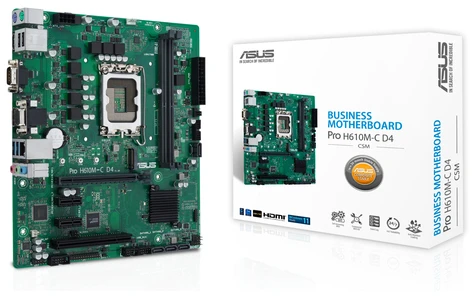 Pagrindinė plokštė Motininė Plokštė - ASUS PRO H610M-C D4-CSM Intel H610 LGA 1700 micro ATX