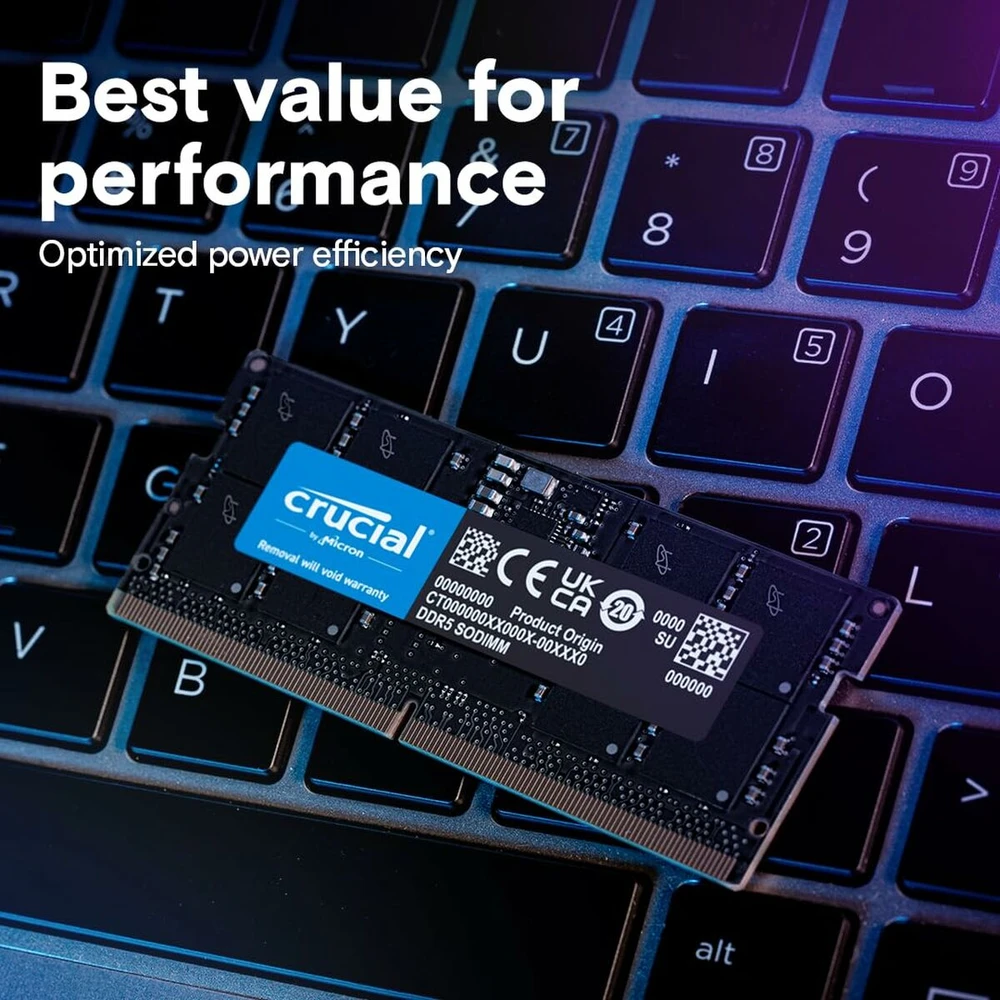Operatyvioji atmintis Crucial 32 GB DDR5 5600 MHz SODIMM | CT32G56C46S5
