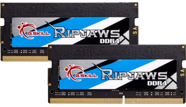 Atmiņa portatīvajam datoram G.Skill Ripjaws, SODIMM, DDR4, 8 GB, 2400 MHz, CL16 (F4-2400C16D-8GRS)