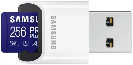 Atminties kortelė Samsung PRO Plus Micro SDXC 256 GB U3 A2 V30 (MB-MD256SB/WW)