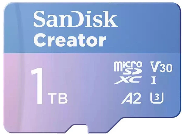 Atminties kortelė SanDisk Creator Micro SDXC 1 TB Class 10 UHS-I/U3 A2 V30 (SDSQXAV-1T00-GN6MS)