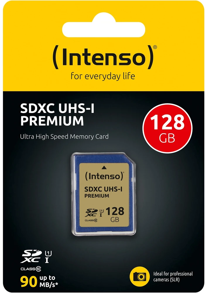 Atminties kortelė SD kortelė 128GB Intenso SDXC UHS-I Premium