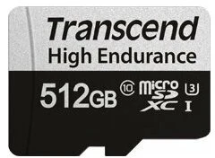 Atminties kortelė Transcend 350V Micro SDXC 512 GB Class 10 UHS-I/U3 (TS512GUSD350V)