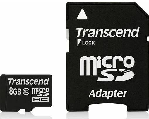 Atminties kortelė Transcend Micro SDHC 8 GB Class 10 UHS-I (TS8GUSDHC10)