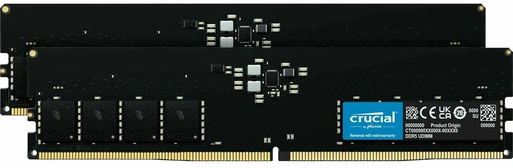 RAM Atmintis Crucial DDR5, 32 GB, 4800MHz, CL40 (CT2K16G48C40U5)