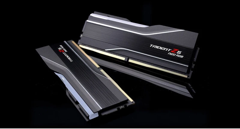 RAM Atmintis G.Skill Trident Z5 Neo RGB, DDR5, 32 GB, 6000MHz, CL30 (F5-6000J3038F16GX2-TZ5NR)