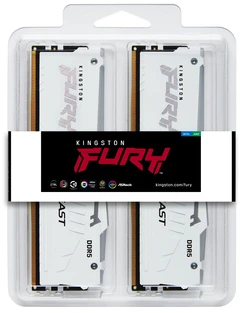 RAM Atmintis Kingston Fury Beast RGB, DDR5, 64 GB, 6000MHz, CL36 (KF560C36BWEAK2-64)