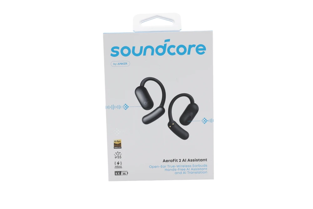 Anker ANR Soundcore Aerofit 2 Laisvų rankų įranga Bevielis Ausinės su kabliukais, „Open-ear“ Skambučiai / muzika / sportas / kasdienis C tipo USB Bluetooth Juoda