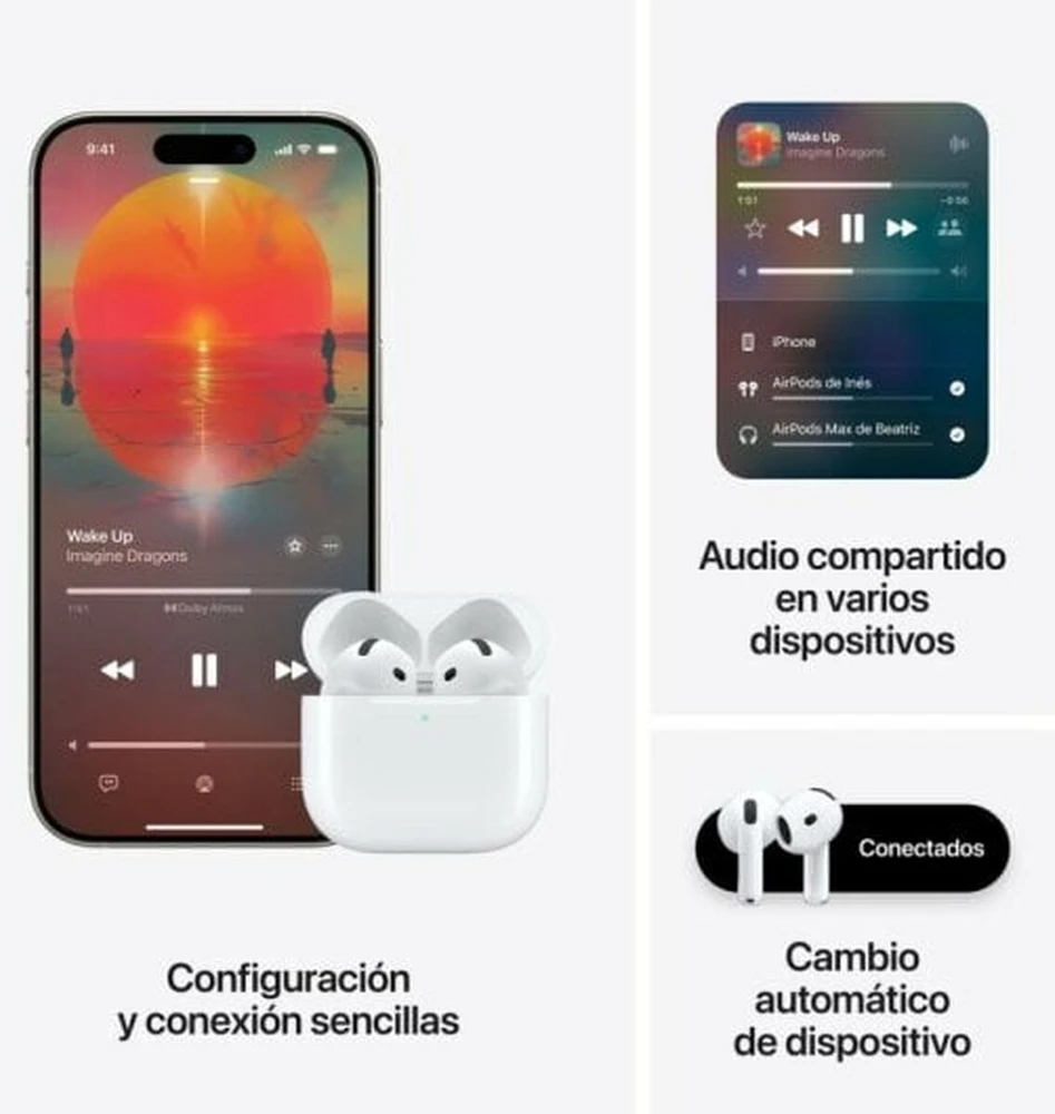 Ausinės Apple AirPods 4 – Baltas