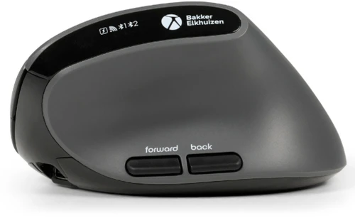 Bakker Elkhuizen BakkerElkhuizen MidWay bezvadu pele birojam ar RF, Bluetooth un USB Type-C, optiskā 2400 DPI, labās puses