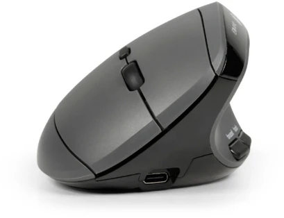Bakker Elkhuizen BakkerElkhuizen MidWay bezvadu pele birojam ar RF, Bluetooth un USB Type-C, optiskā 2400 DPI, labās puses