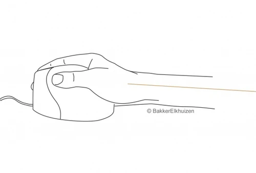 Bakker Elkhuizen Pelės BakkerElkhuizen Evoluent VerticalMouse 4 (BNEEVR4/VM4R)