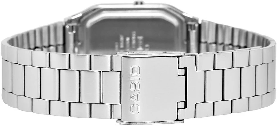 Laikrodis CASIO AQ230A-7BMQ Collection Unisex retro rokas pulkstenis, sidabrinis