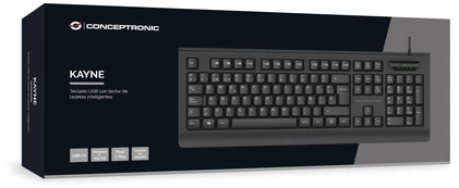 CONCEPTRONIC USB klaviatūra + Smart ID kortelių skaitytuvas Ispanų išdėstymas sw
