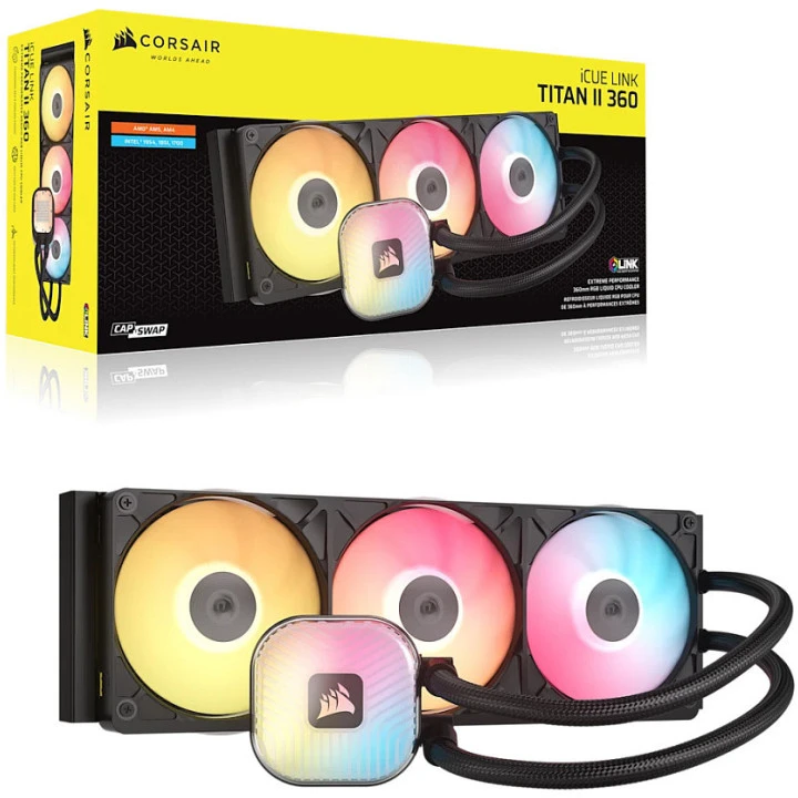 Corsair Aušinimo sistema iCUE LINK TITAN II 360RX RGB 360mm