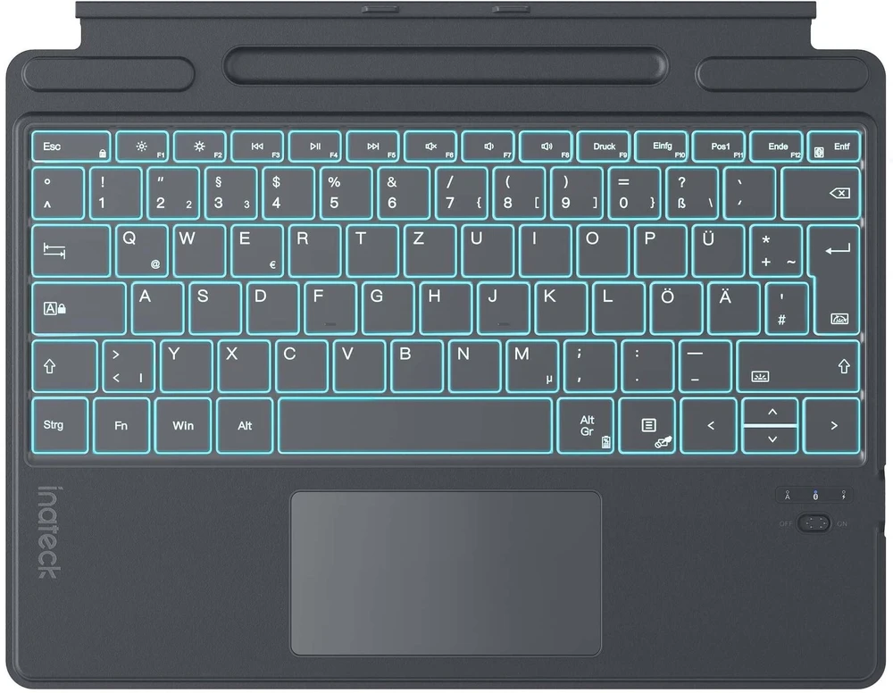 inateck klaviatūra Surface pilka Surface Pro 8-11 Com. QWERTZ