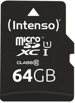 Intenso Micro SD atminties kortelė UHS-I Professional 64GB