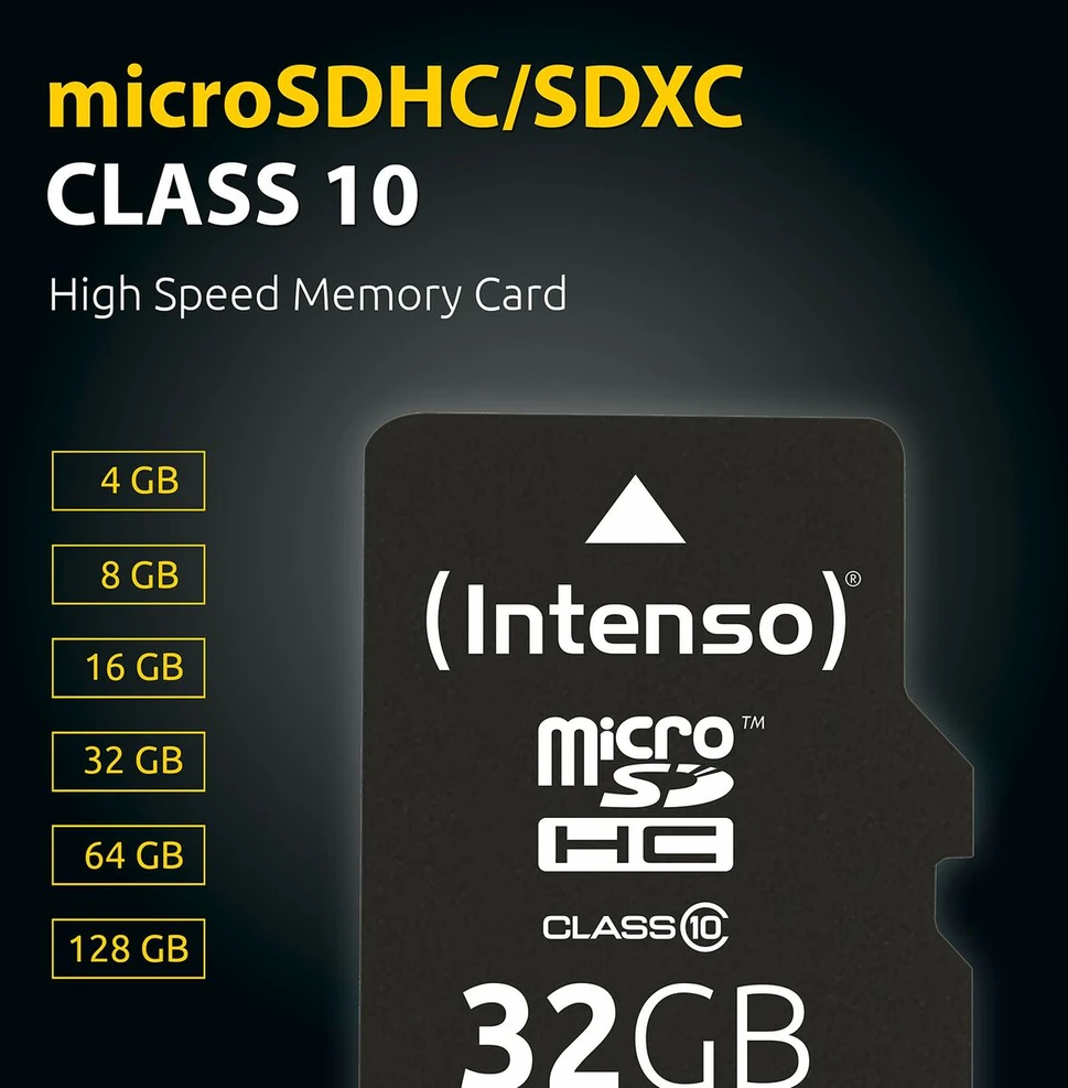 Intenso SD MicroSD atminties kortelė 128GB SDXC Class10