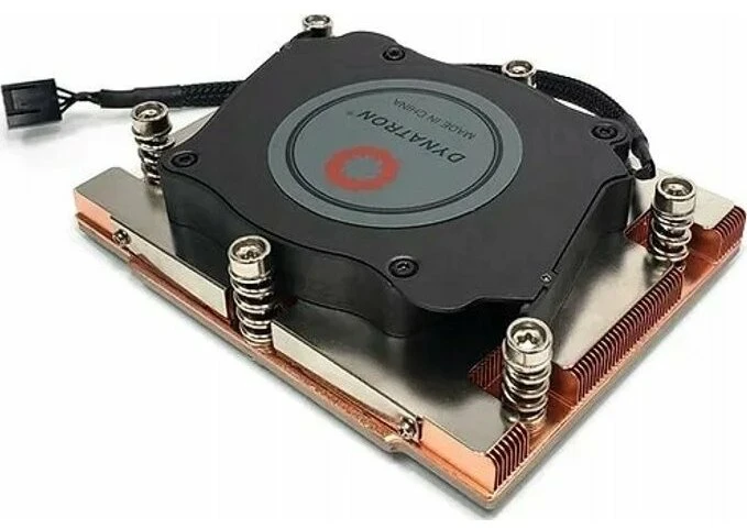 Inter Tech Aušinimo sistema procesoriui Dynatron Dynatron J-5 Oro aušintuvas 8 cm Juodas, Copper 1 vnt.