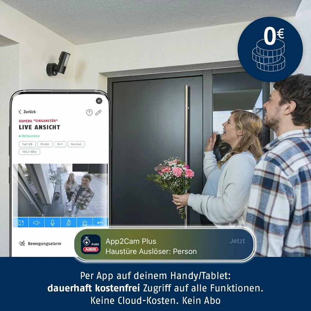 ABUS PPIC46520 apsaugos stebėjimo kamera CCTV stebėjimo kamera Lauke 2048 x 1536 pikseliai Siena