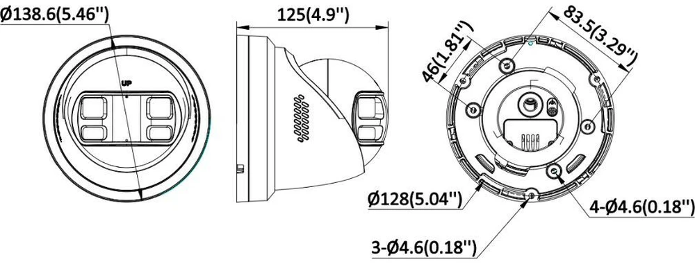 HIKVISION kamera DS-2CD2343G2P-LISU/SL(180°)(O-STD)