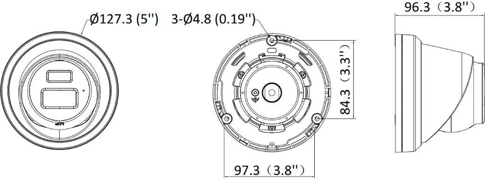 IP KAMERA DS-2CD2363G2-LI2U(2.8MM) Išmanusis hibridinis šviestuvas „AcuSense“ - 6 Mpx Hikvision