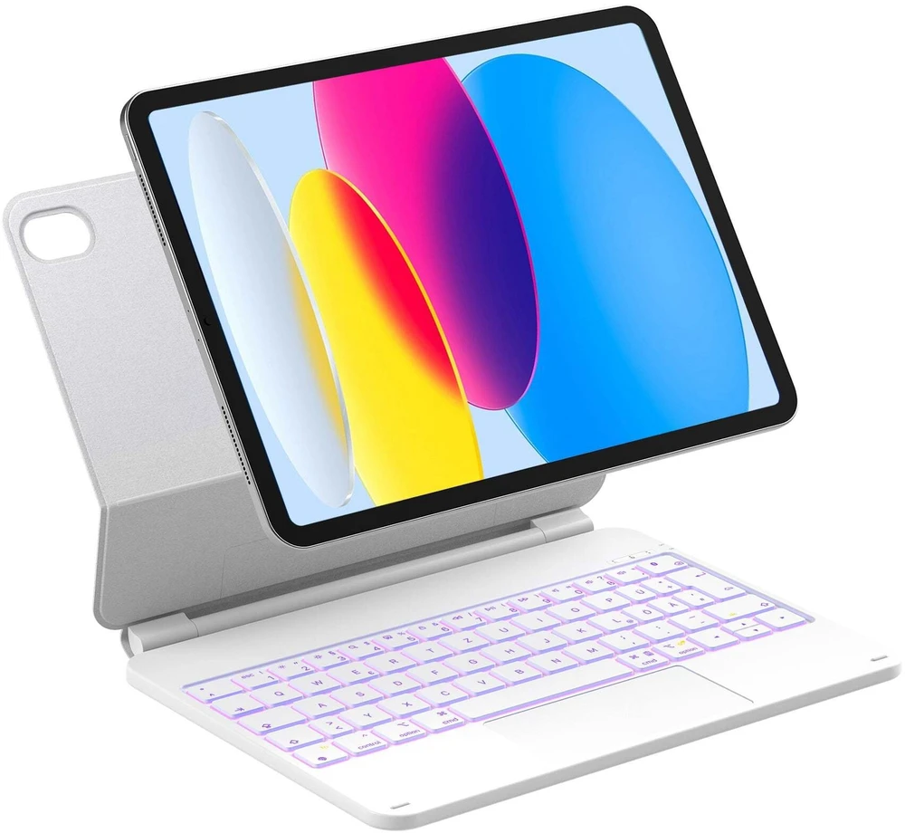 iPad klaviatūra su jutikline dalimi Inateck inateck KB09119-10 Baltas QWERTZ