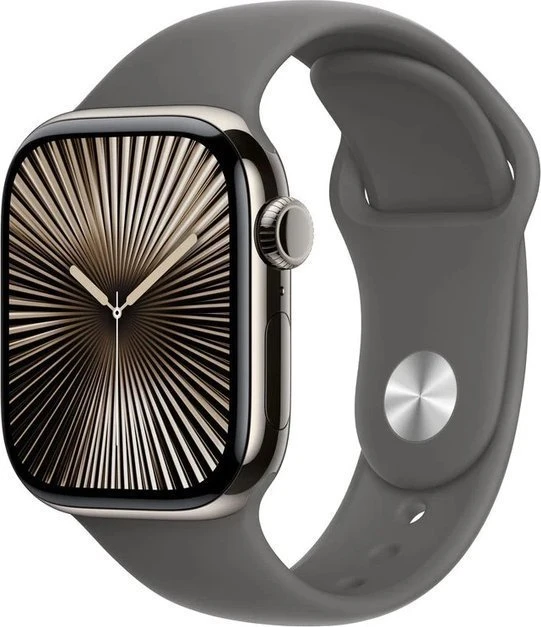 Išmanusis laikrodis Apple Watch 10 GPS + Cellular 46mm Natural Titanium S/M Gray (MWY93QF/A)