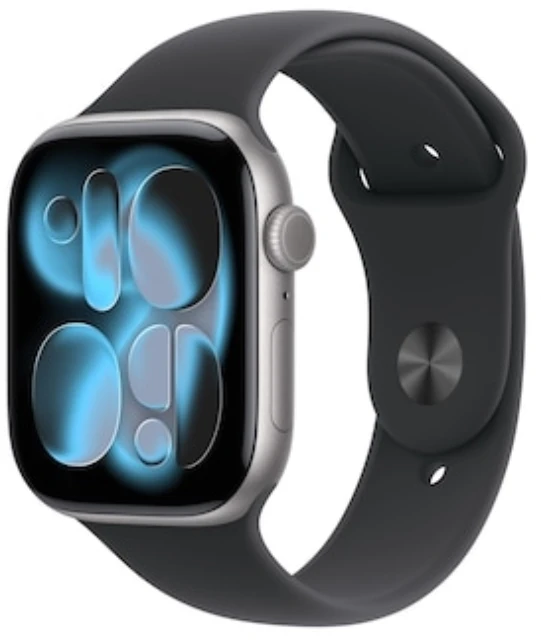 Išmanusis laikrodis Apple Watch 11 GPS + Cellular 46mm Kosminė pilka Alu Sportinė apyrankė M/L Violetinė (MFCA4ZR/A)