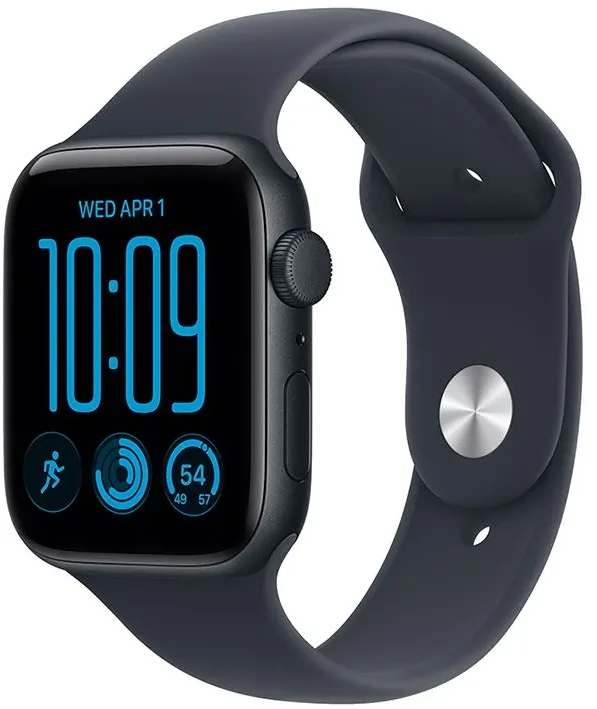 Išmanusis laikrodis Apple Watch SE 3 GPS + Cellular 40mm aliuminio korpusas Midnight su sportine apyranke Navy Mėlyna M/L