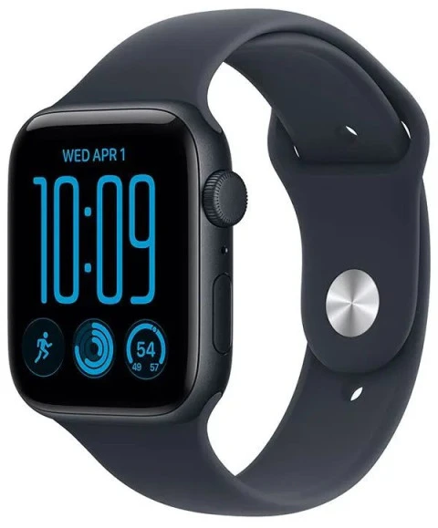 Išmanusis laikrodis Apple Watch SE 3 GPS + Cellular 40mm aliuminio korpusas Midnight su sportine apyranke Navy Mėlyna M/L