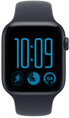 Išmanusis laikrodis Apple Watch SE 3 GPS + Cellular 44mm Midnight aliuminio korpusas su Navy Mėlyna sportine apyranke - M/L