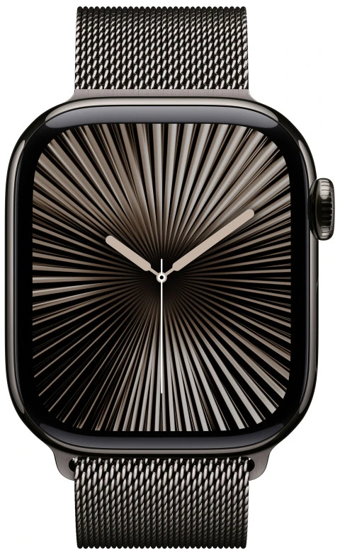 Išmanusis laikrodis Apple Watch Series 10 LTE 42mm titano korpusas su Milanese apyranke Slate